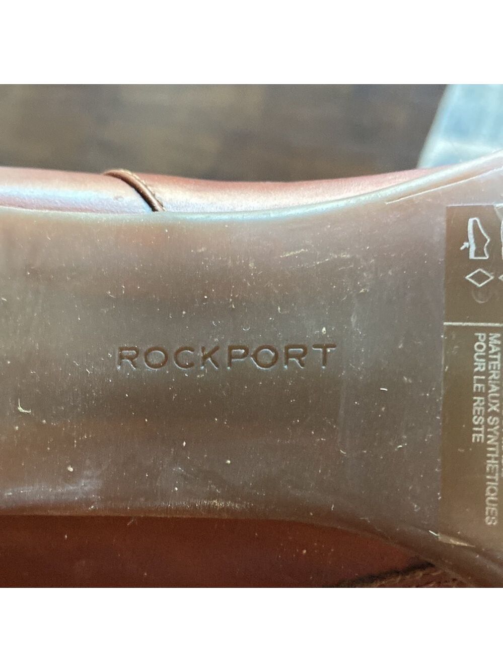 Rockport- brown heeled ankle boots- ladies size 10 - Picture 7 of 10